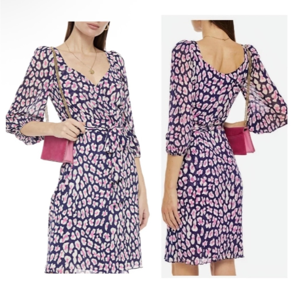 Diane von furstenberg March leopard blue